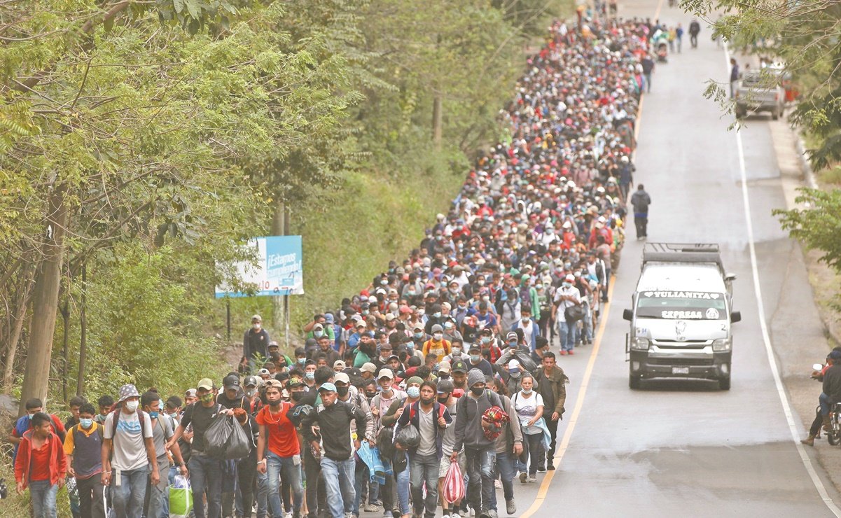 Caravana migrante cambia de rumbo ahora va a Sonora y no a CDMX